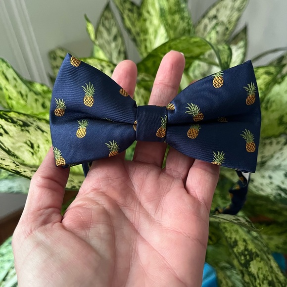 Bowtie Behavior Navy Blue Bowtie 🍍 Pineapple print - Picture 2 of 10